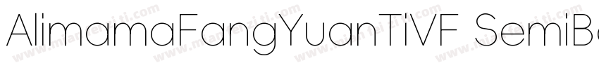 AlimamaFangYuanTiVF SemiBoldRound字体转换